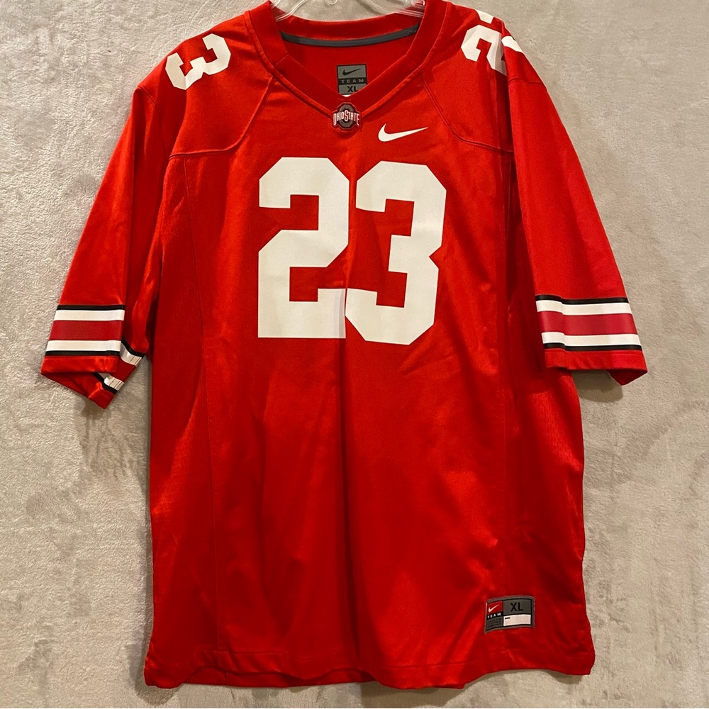 LeBron James Jersey Men’s XL Red Ohio State Nike #23 Football